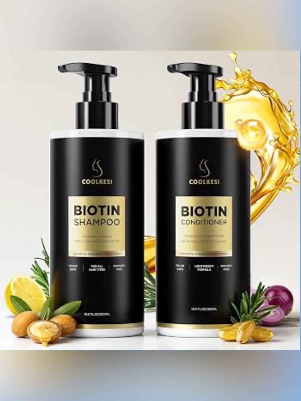 Biotin Shampoo & Conditioner Set – 2 x 13 oz – Hair Care